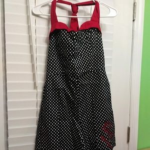 NWT Black and white polka dot romper